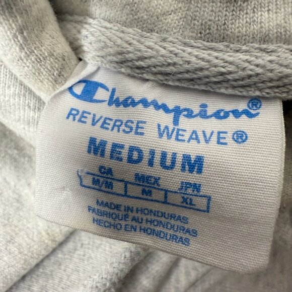 Champion Reverse Weave Hoodie Size M Light Gray Vintage - Picture 6 of 10